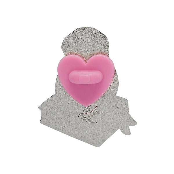 Studious Snow Owl Enamel Pin