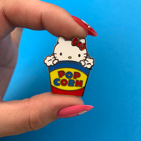 Hello Kitty Popcorn Enamel Pin