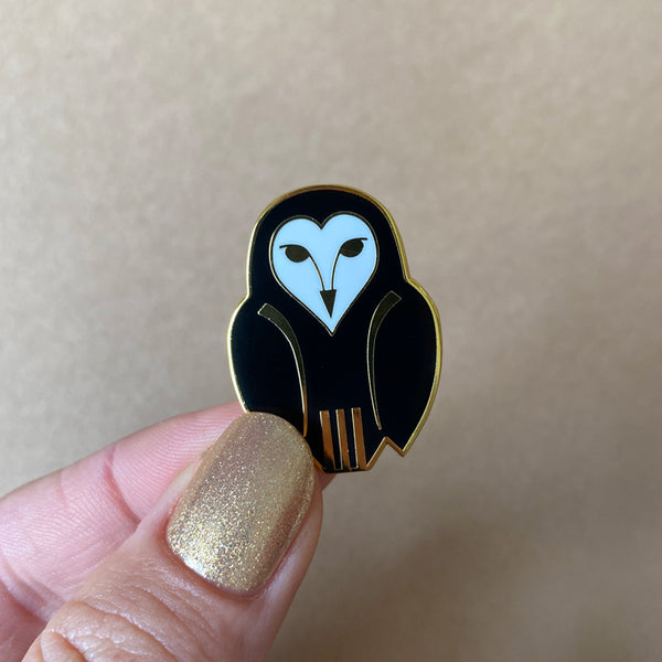 Owl Ornamental Enamel Pin