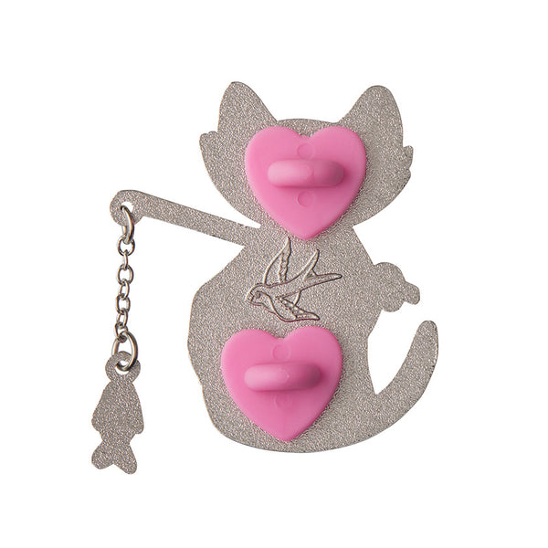 Cat Got Your Tongue Enamel Pin