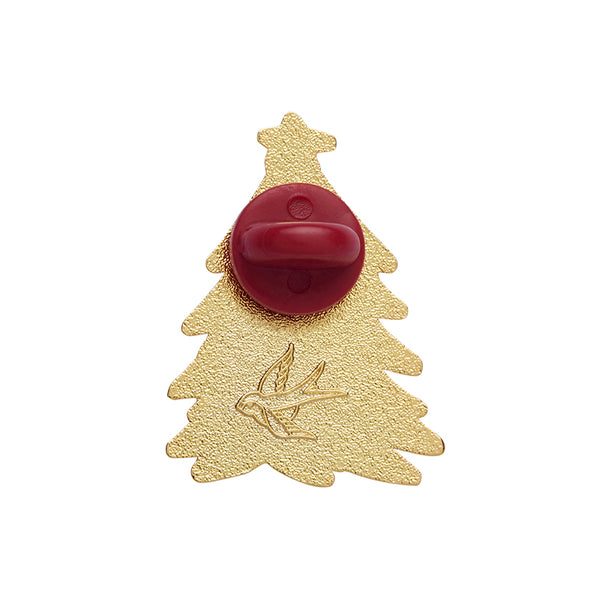 Yuletide Timber Enamel Pin