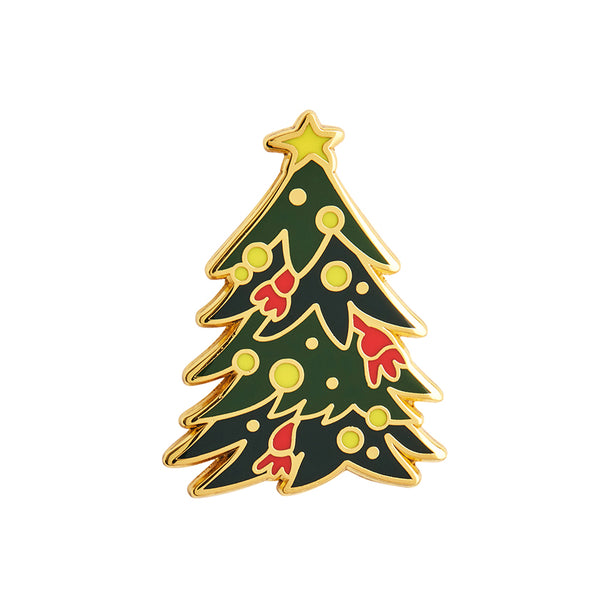 Yuletide Timber Enamel Pin