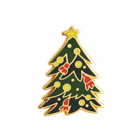 Yuletide Timber Enamel Pin