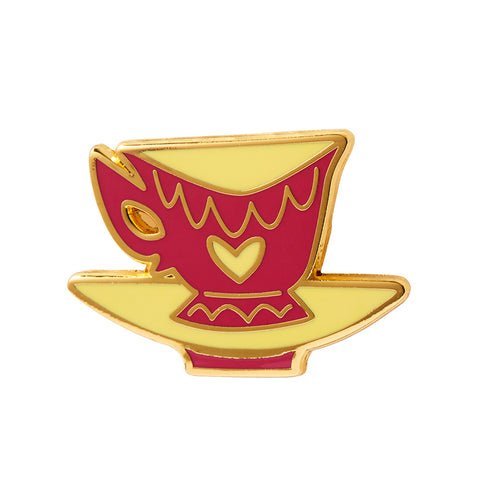 Mad Hatter's Tea Party Cup Enamel Pin