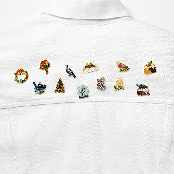 A Comfy Christmas Enamel Pin