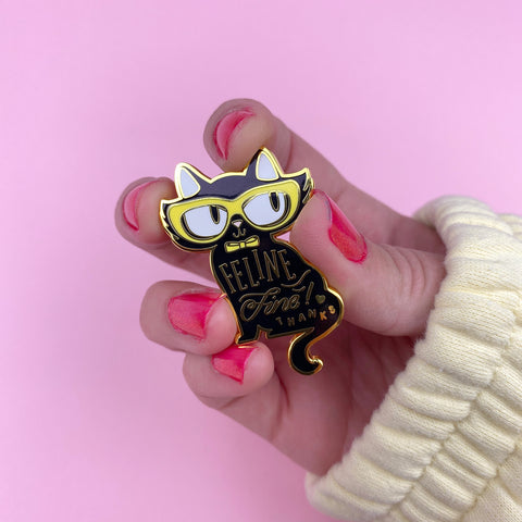 Feline Fine Enamel Pin