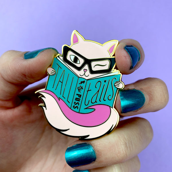 Tall Tails Enamel Pin