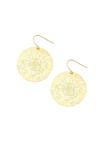 Gold Doily Dream Earrings