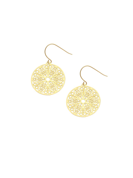 Gold Flower Power Earrings