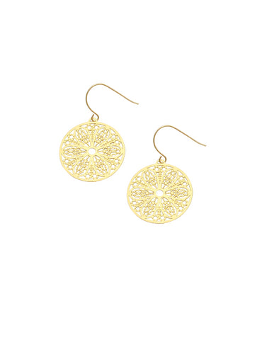 Gold Flower Power Earrings