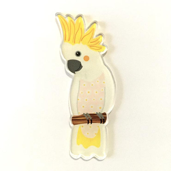 Sulphur Crested Cockatoo Brooch