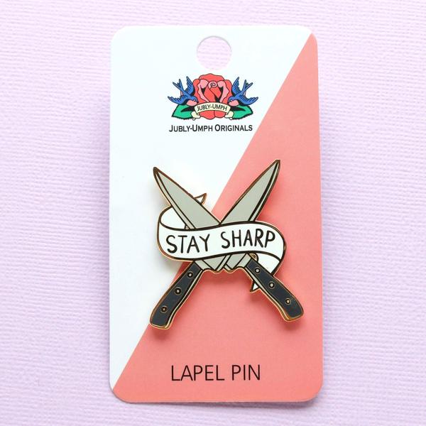 Stay Sharp Lapel Pin