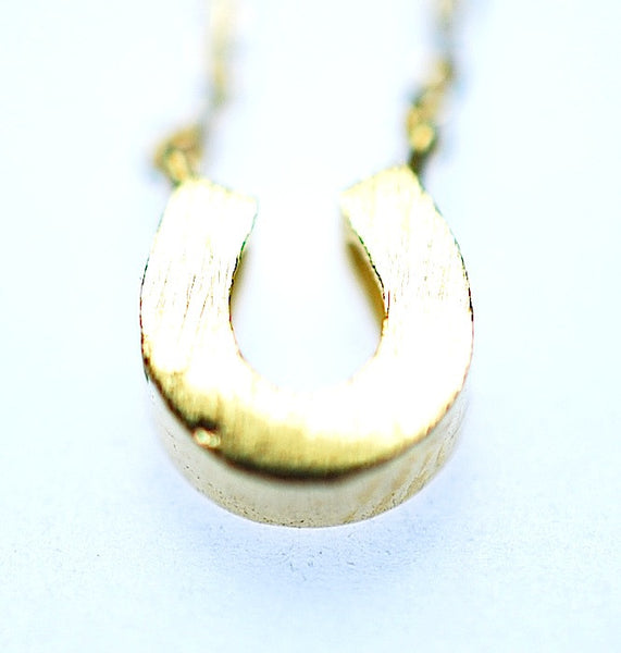 Gold Horseshoe Necklace