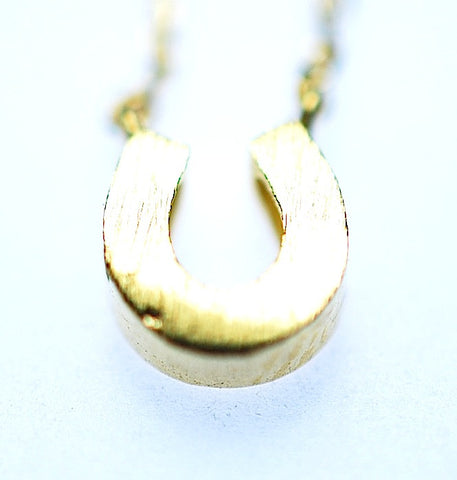 Gold Horseshoe Necklace