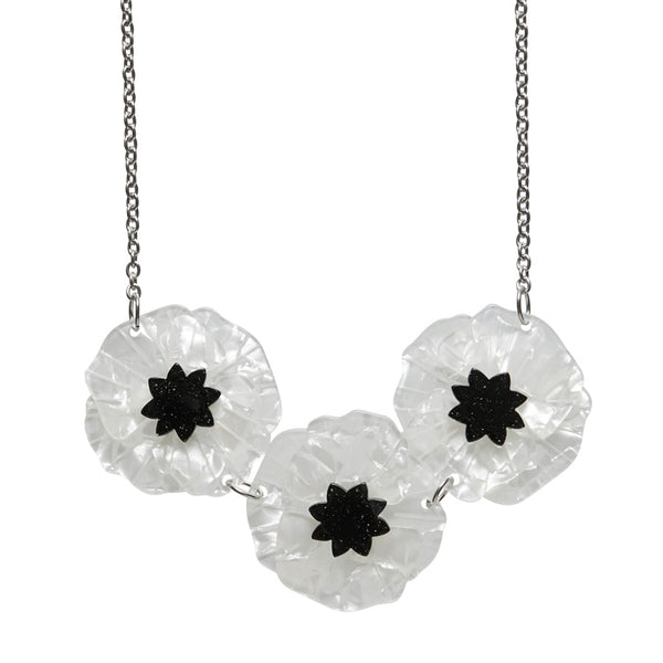 Poppy Field Necklace - White
