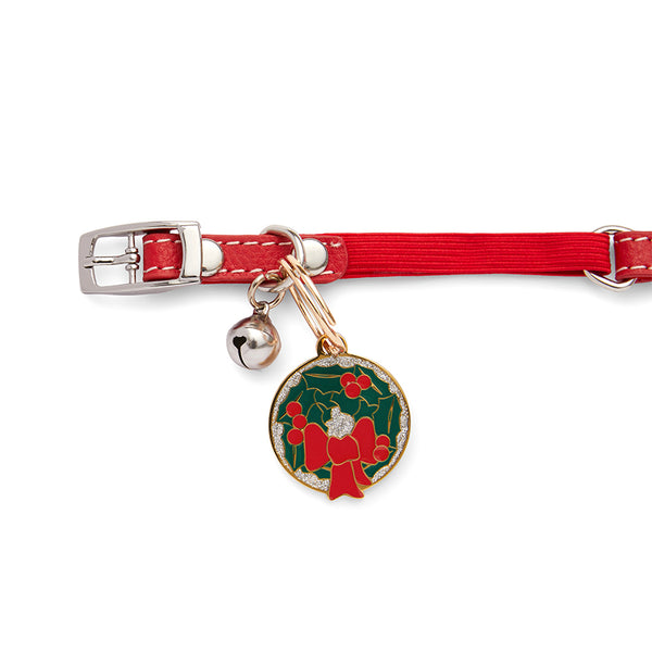 Deck The Halls Enamel Pet Charm