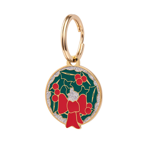 Deck The Halls Enamel Pet Charm