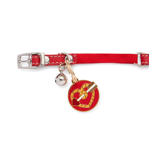 A Shot Through the Heart Enamel Pet Charm