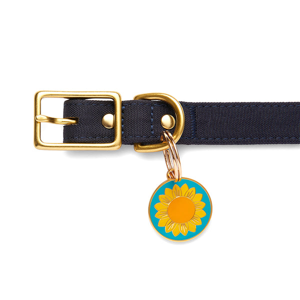 Sumptuous Sunflower Enamel Pet Charm
