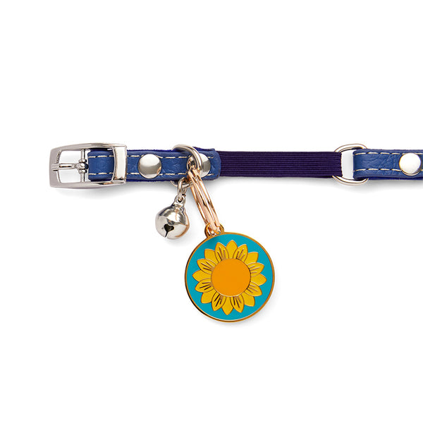 Sumptuous Sunflower Enamel Pet Charm