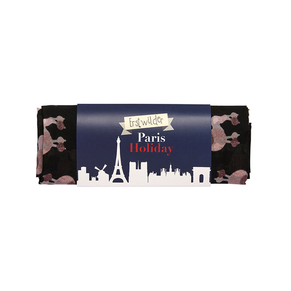 Madame Caniche Large Neck Scarf - Black