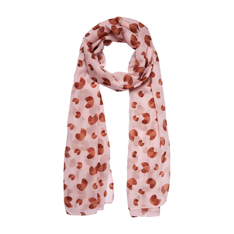 La Croissant Large Neck Scarf - Pink