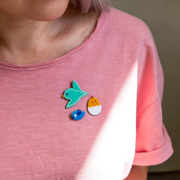 Happy Pins Set - Bird
