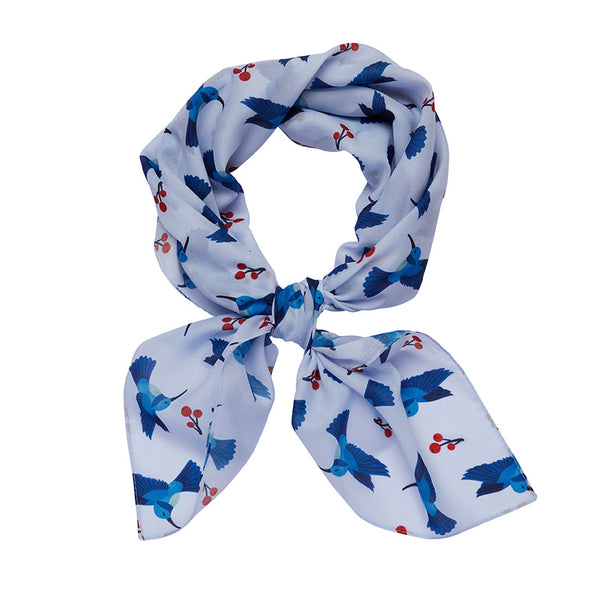 Hyacinth Hummingbird Head Scarf
