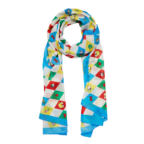 Hello Kitty Argyle Large Neck Scarf