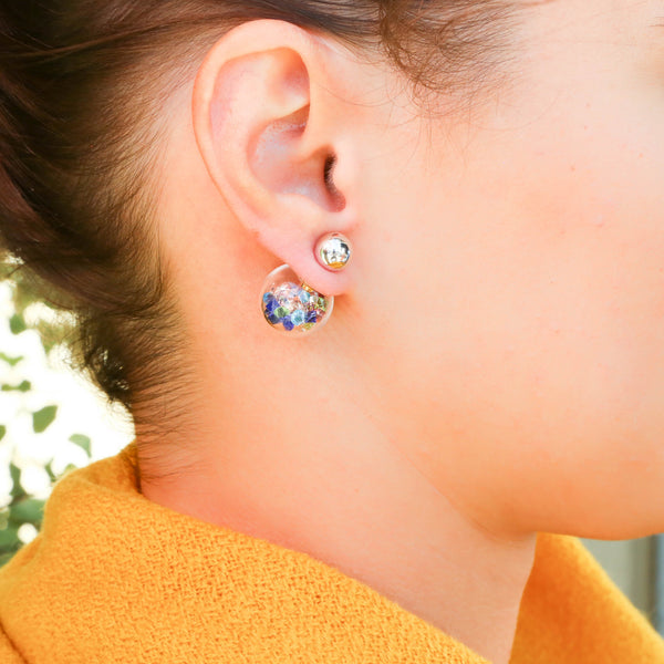 Fantasy Bubble Earrings Rainbow Gems