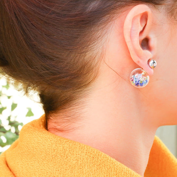 Fantasy Bubble Earrings Rainbow Gems