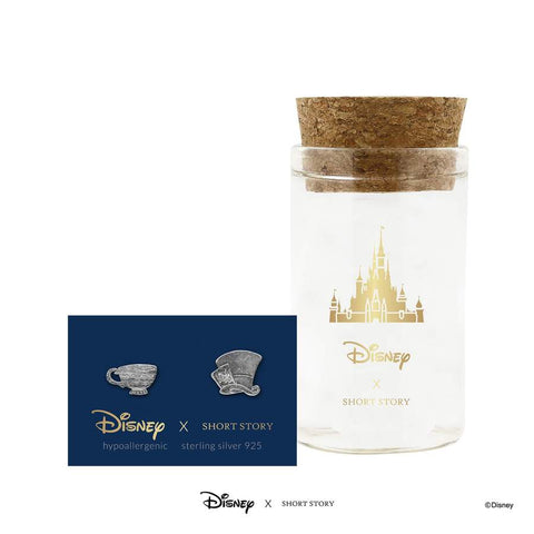 Mad Hat and Teacup Disney Earrings - Silver