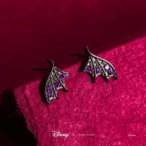Maleficent Dragon Wings Disney Earrings