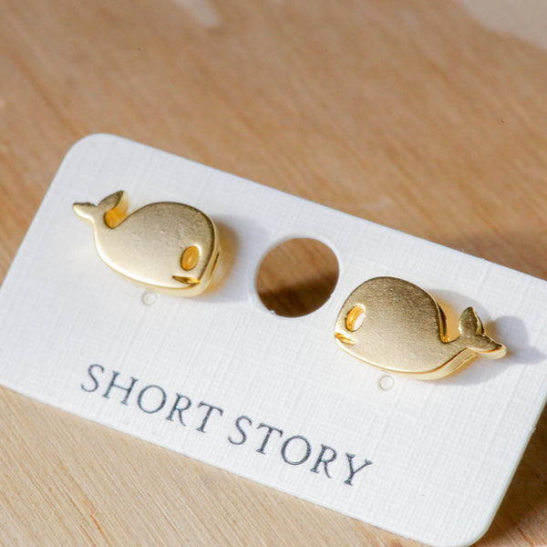 Funky Play Earrings Whale Gold