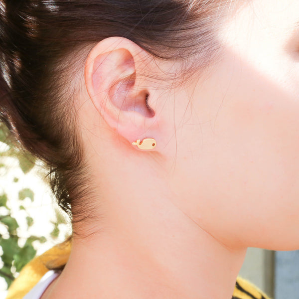 Funky Play Earrings Whale Gold