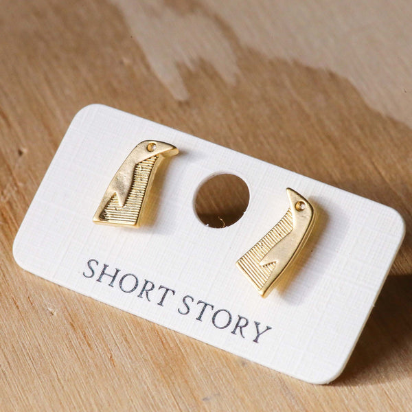 Funky Play Earrings Penguin Gold
