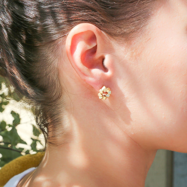 Funky Play Earrings Fire Ring Gold