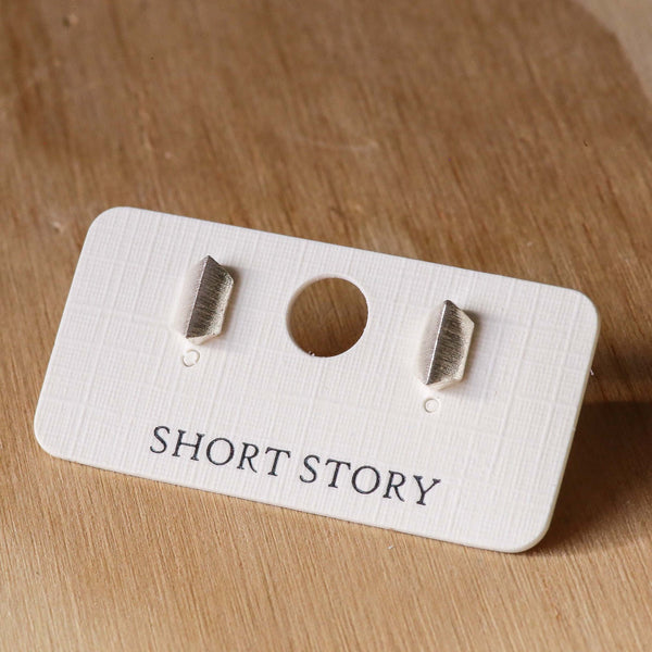 Sterling Ocean and Stone Earrings Bar Silver