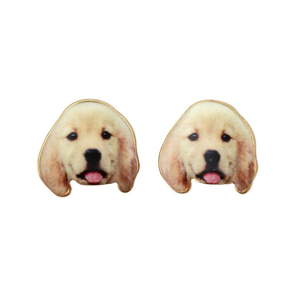 Golden Retriever Puppy Earrings