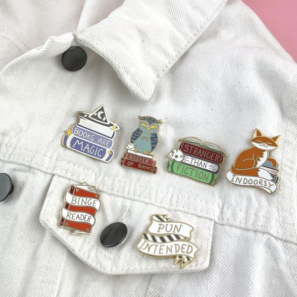 Books Are Magic Lapel Pin