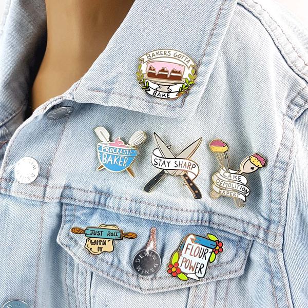 Just Roll With It Lapel Pin