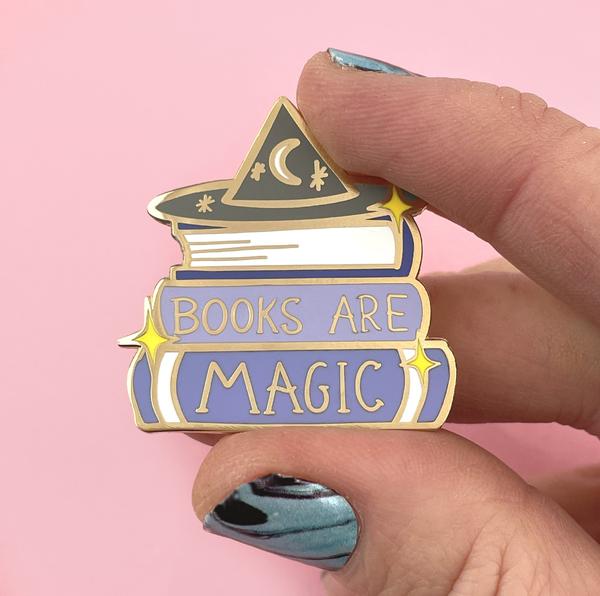 Books Are Magic Lapel Pin
