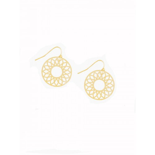 Gold Mini Kaleidoscope Earrings