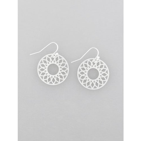 Silver Mini Kaleidoscope Earrings