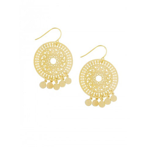 Gold Gypsy Laser Tinkle Earrings
