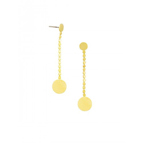 Gold Circle Trail Earrings