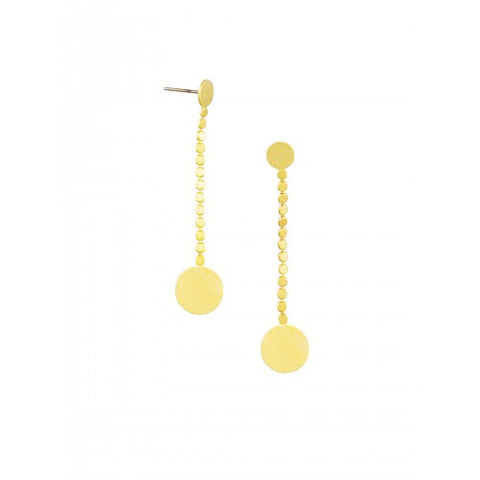 Gold Circle Trail Earrings