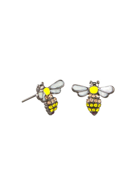 Yellow Busy Bees Earrings