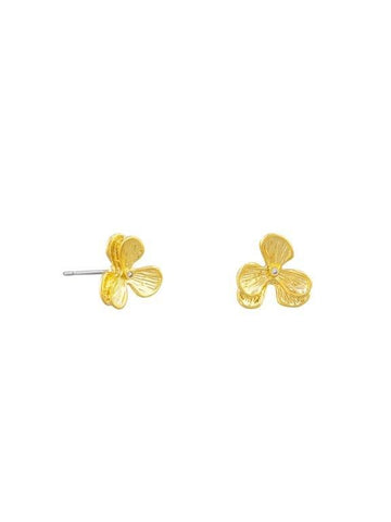 Gold Bali Garden Stud Earrings
