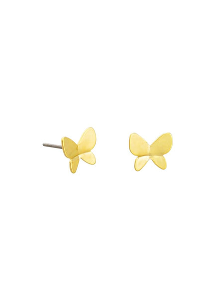 Gold Kyoto Butterfly Stud Earrings